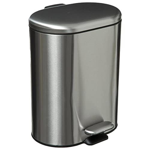 5five Five Afvalemmer voor badkamer, metaal, Soft Close, 6 l