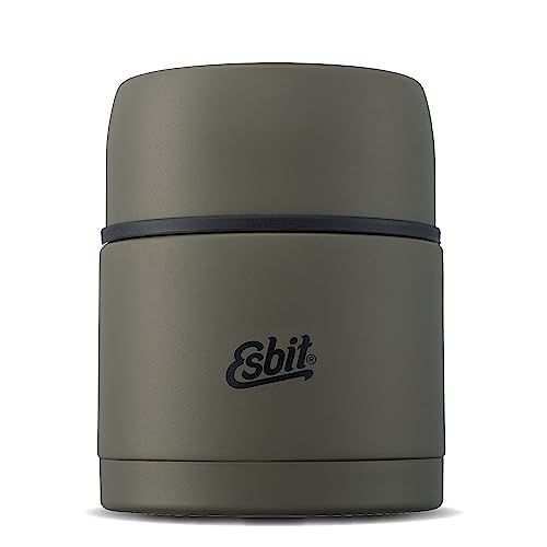Esbit Classic thermocontainer voor gerechten - warmhoudcontainer 500 ml in olijfgroen - van roestvrij staal voor warme en koude levensmiddelen