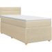 Maison Exclusive - Lit boxspring avec matelas Crème 100 x 200 cm Tissu