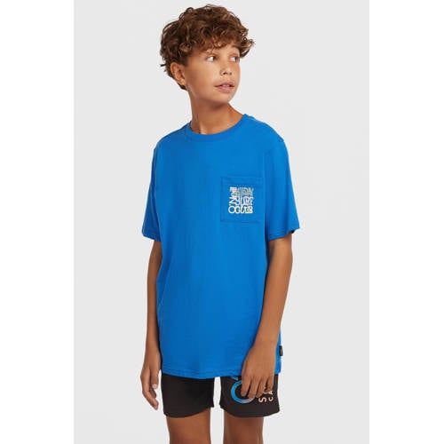 O'Neill T-shirt blauw Jongens Katoen Ronde hals Printopdruk - maat 176