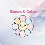 Bloom & Color: Flower Colouring Book for Kids