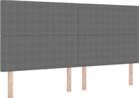 vidaXL Hoofdbord Lichtgrijs 200 cm Corduroy Stof