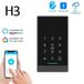 Contrôle d'accès - Déverrouilleur de porte - Bluetooth 4.1 - Scanner d'empreintes digitales - Carte RFID (13,56 MHz) - Code PIN - Protection IP66 - CC 12V