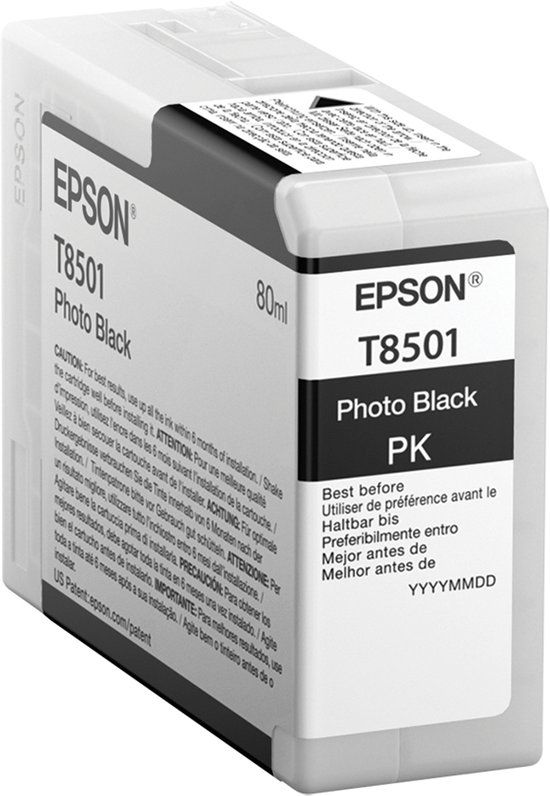 Epson T850100 Photo Black Ink Cartridge - 80ml