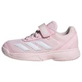 Adidas Performance Courtflash Tennisschoenen Met Klittenband Kids - Kinderen - Roze