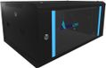 Extralink 4U 600x450 Rackkast 19" armoire réseau murale porte en verre noir