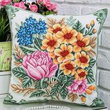 PANNA kruissteek borduurset: boeket bloemen