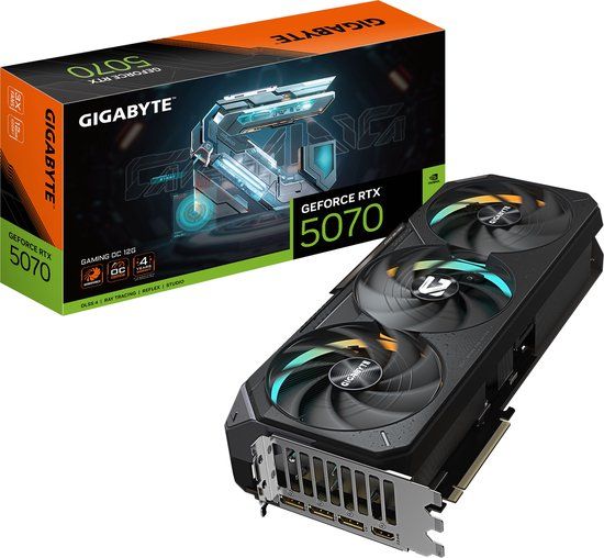GIGABYTE GeForce RTX 5070 Ti GAMING OC 16GB GDDR7 Graphics Card - 2588 MHz, HDMI, DisplayPort