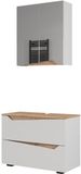 Vicco Badkamermeubelset Marelle, Wit/Artisanaal eiken, 2-delig