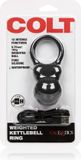 Colt California Exotic Novelties Cockring Weighted Kettlebell Ring - Zwart