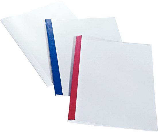 Leitz 39241 binding cover A4 Karton, Kunststof Blauw, Transparant 100 stuk(s)