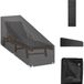 vidaXL Ligbedhoes met 12 oogjes 200x65x35/60 cm polyetheen