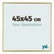 yd. Cadre photo 45x45 cm - Plastique - Or