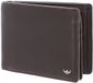 Golden Head Leren portemonnee Capri RFID Protect Scheintasche mit Geheimfach 1159 Dunkelbraun