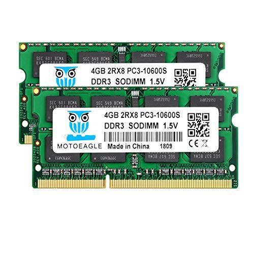 motoeagle DDR3 8GB (2x4GB) Laptop Memory Kit 1333MHz PC3-10600 SODIMM