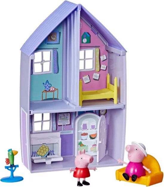 Peppa Pig Huis van Oma en Opa Wutz, speelset met 2 figuren en 3 leuke accessoires, voor kinderen vanaf 3 jaar
