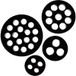 LAPP 53332470 SKINTOP® DIX-M32 Meervoudig dicht-inzetstuk Halogeenvrij M32 4 x 7 mm Nitril-butadieen rubber Zwart 1 stuk(s)