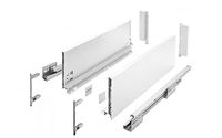GTV Ladesysteem AXIS PRO - ladenset met volledig uittrekbare en soft-close - lengte 400 mm - hoogte 168 mm - kleur wit