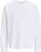 JACK & JONES Longsleeved T-shirt Effen Lange mouw Katoen/Polyester Wit Heren XL
