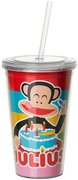 Paul Frank Drinkbeker - Incl rietje - 500 ml - B-Day - Roze