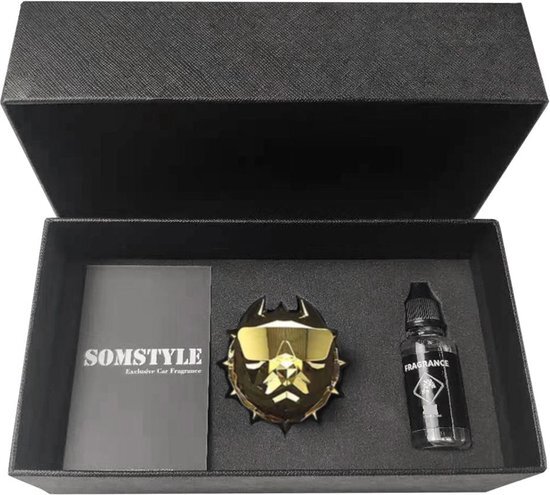 Somstyle Luxe Autoparfum - Zoete Geur Auto – Bulldog - Goud