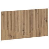 vidaXL - Wandgemonteerd - Hoofdbord - HOORN - Artisanaal - eiken - Bewerkt - hout