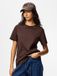 Pieces T-shirt Pcria Ss Solid Tee Jrs Noos Bc 17140802 Tawny Port Femme Taille - XS