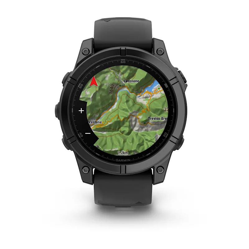 Garmin fēnix E 47mm AMOLED Multisport Smartwatch - Donkergrijs/Zwart