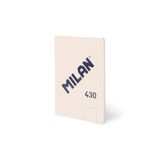 MILAN Notitieboek, A5, gelijmd, 48 witte pagina's, 95 g/m², collectie 430 since 1918, beige