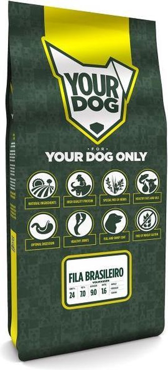 Yourdog Volwassen 12 kg fila brasileiro hondenvoer