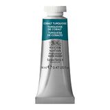 Winsor & Newton Professionele aquarelverf – Aquarelverf, hoge helderheid, lichtecht, archiefkwaliteit, tube van 14 ml, kleur turquoise van kobalt ROW