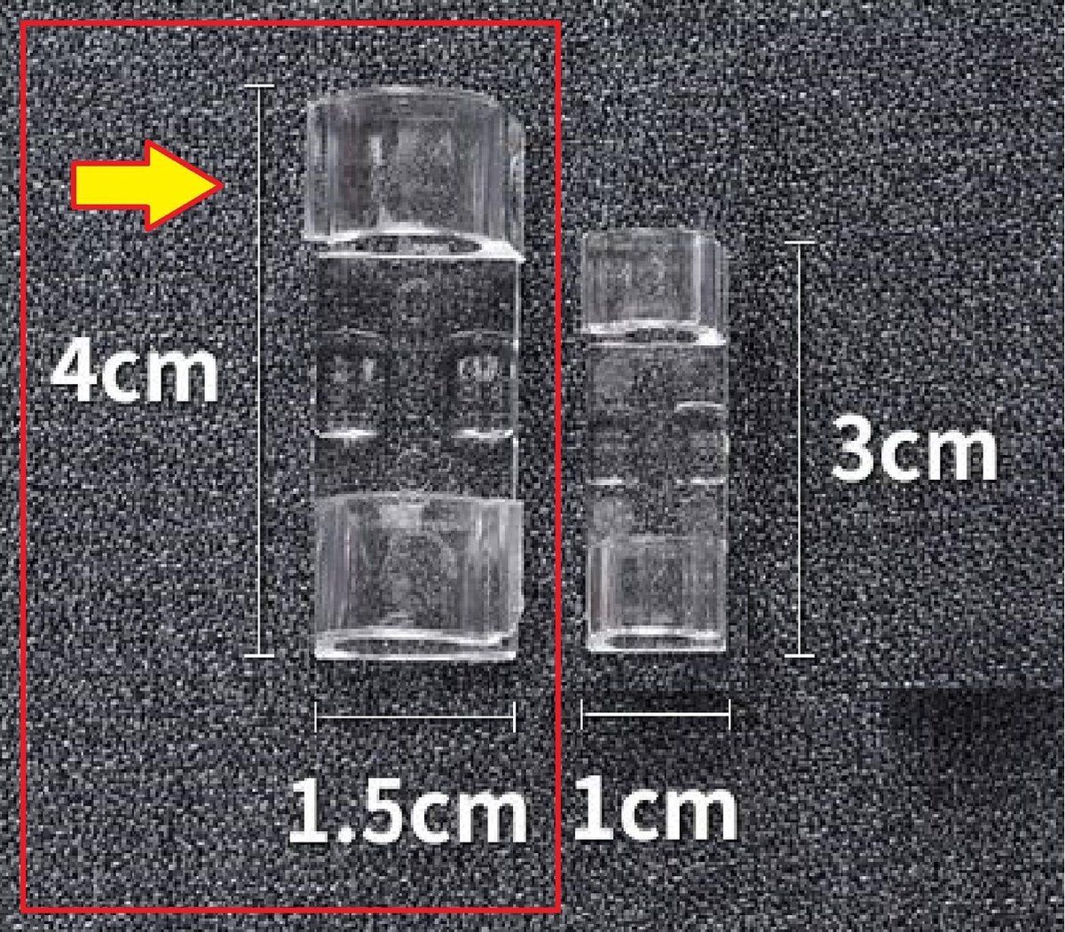 Petasos Zelfklevende Kabelclips - 16 Stuks - Transparant - 4x1.5cm