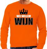 Bellatio Decorations Shoppartners Bv Koningsdag sweater Wij Willem wijn - oranje - heren - koningsdag outfit / kleding XL