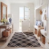 Safavieh Vloerkleed Marbella in- & outdoor | Zwart | Polypropyleen | 160 x 231 cm