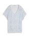 TOM TAILOR Shirt blauw / pastelblauw / wit
