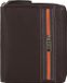 Mano Don Leonardo Portemonnee RFID Leer 10 cm - Dames - Staand formaat - dunkelbraun