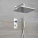 Narus Set de douche avec robinet numérique Pomme de douche à effet pluie 30 x 30cm murale et douchette