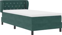 vidaXL Boxspring bed met hoofdeinde Donkergroen 100 x 200 cm Fluweel