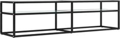 vidaXL Tv-meubel - 160x40x40,5 cm - Gehard glas - Witmarmerkleurig