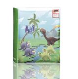 ARPAN Kinderalbum, dinosaurus in prehistorische scène om in te schuiven voor 200 foto's, 10 x 15 cm, blauw/groen