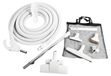 Kit centralisé de vide basse tension, couleur gris clair, avec un tuyau de 35 pieds
