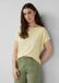 s.Oliver T-shirt lichtgeel Korte mouw Ronde hals Effen Viscose