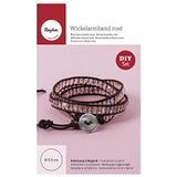 Rayher Knutselpakket wikkelarmband rosé, set 1 stuks, div. materialen, 16,5 x 10 x 1,1 cm