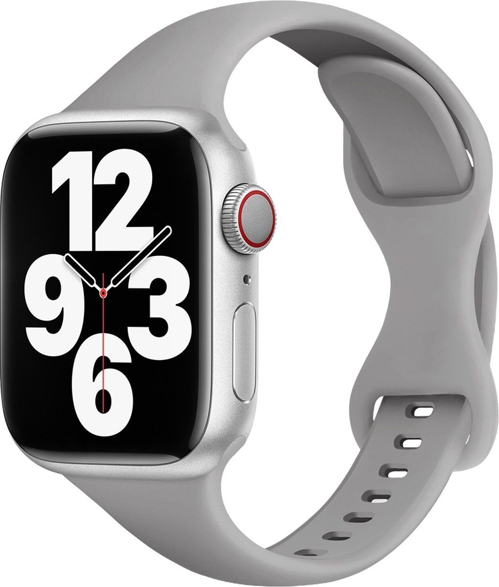 By Qubix Qubix Apple Watch Band - Sport Band Slim Fit - Gray - Compatible with 38mm / 40mm / 41mm