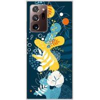 Samsung Galaxy Note 20 Ultra Sea flowers bedrukt siliconen hoesje
