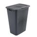 SUNDIS Pixel, wasmand 50l, met deksel, grijs