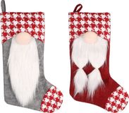 Flamingo Barda - Speelgoed Hond/Kat - Kerst Sok - Polyester - Meerdere kleuren - 25x3x50cm
