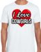 Bellatio Decorations I love Cowgirls T-shirt Wit Heren S