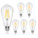 Aigostar Lampe LED E27, blanc chaud, 2700 K, 950 lm, 8 W, équivalent 69 W, lampe LED Edison ST64, non dimmable, 5 pièces