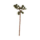 Branche de Noël, baies blanches, feutrine